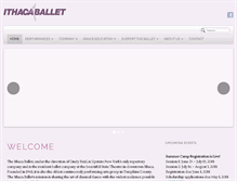 Tablet Screenshot of ithacaballet.org